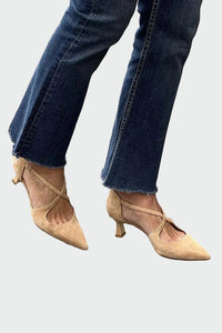 Karolína Elegantní Špičaté Lodičkové Křížené Pásky