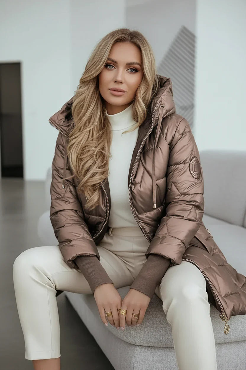 Katarina - Péřová bunda s kapucí